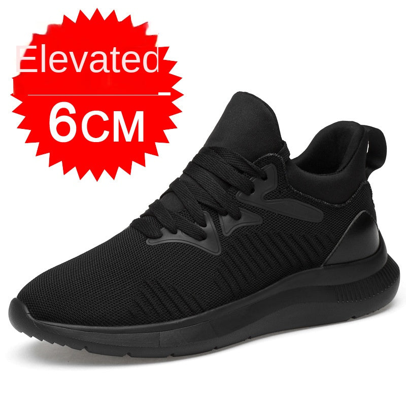 Men's shoes breathable men's casual shoes invisible height increasing shoes mesh sports shoes
