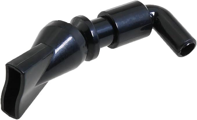 heyous 3PCS Aquarium Pump 360 Degree Free Rotation Black Plastic Nozzles Outlet Outflow Pipe Fitting Pet Supplies