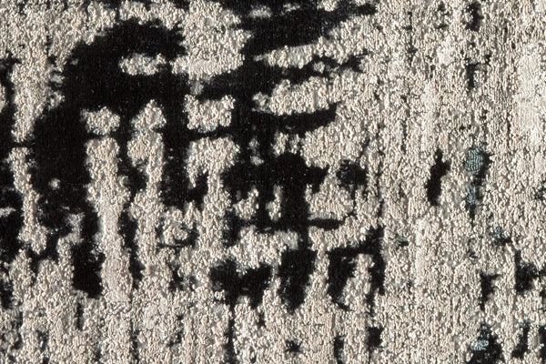 2' X 3' Black White And Gray Stain Resistant Area Rug