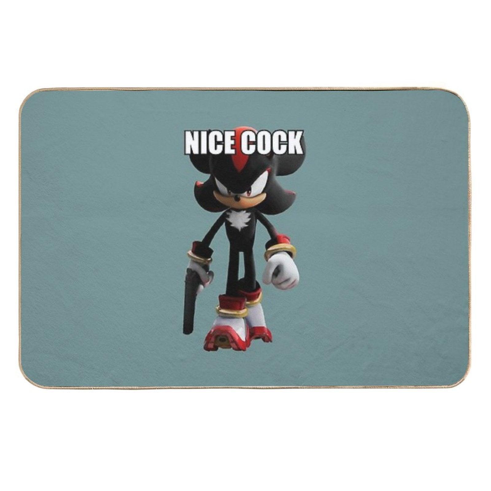Edgehog with A Weapon  Repositionable Bath Mat