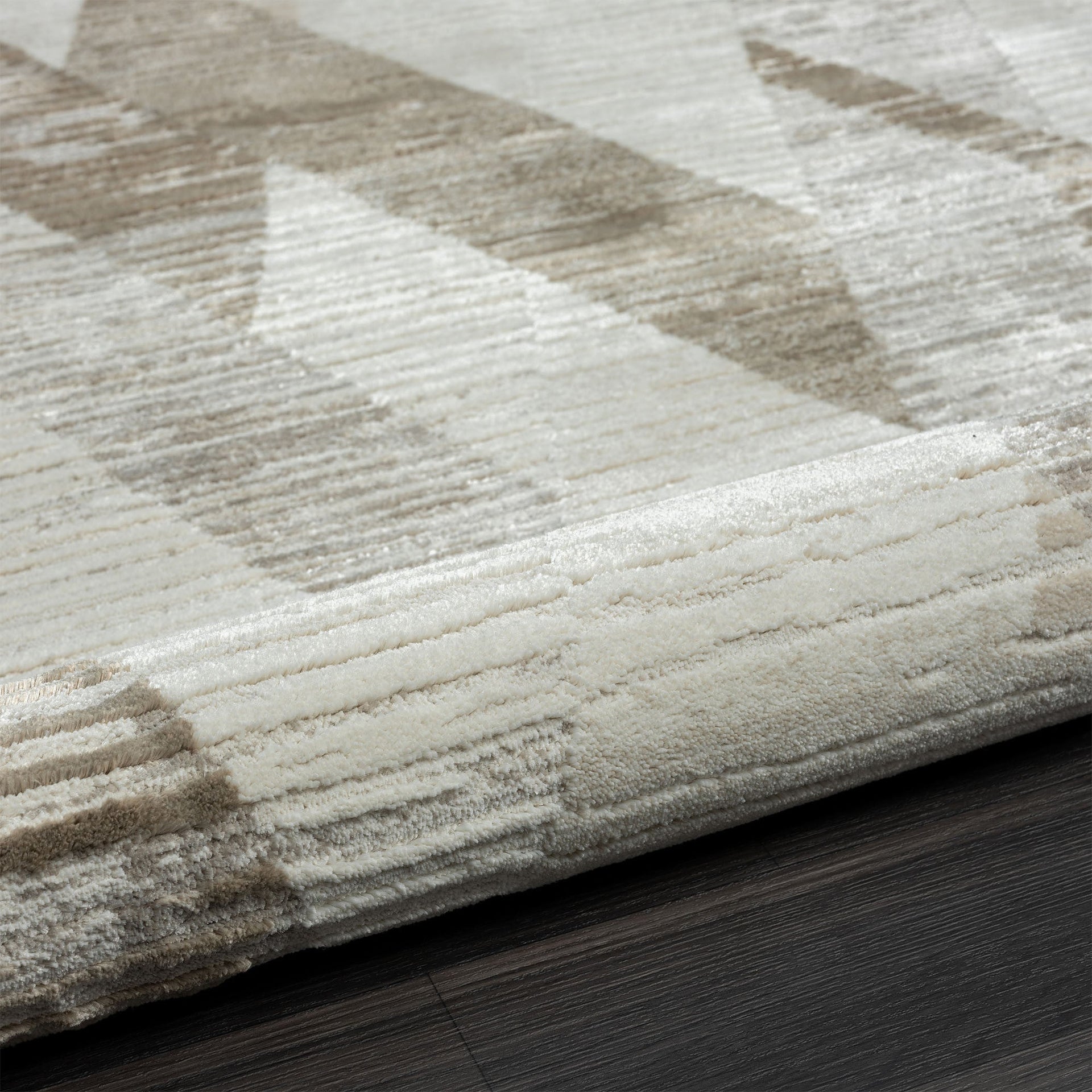 2' X 8' Gray Geometric Runner Rug