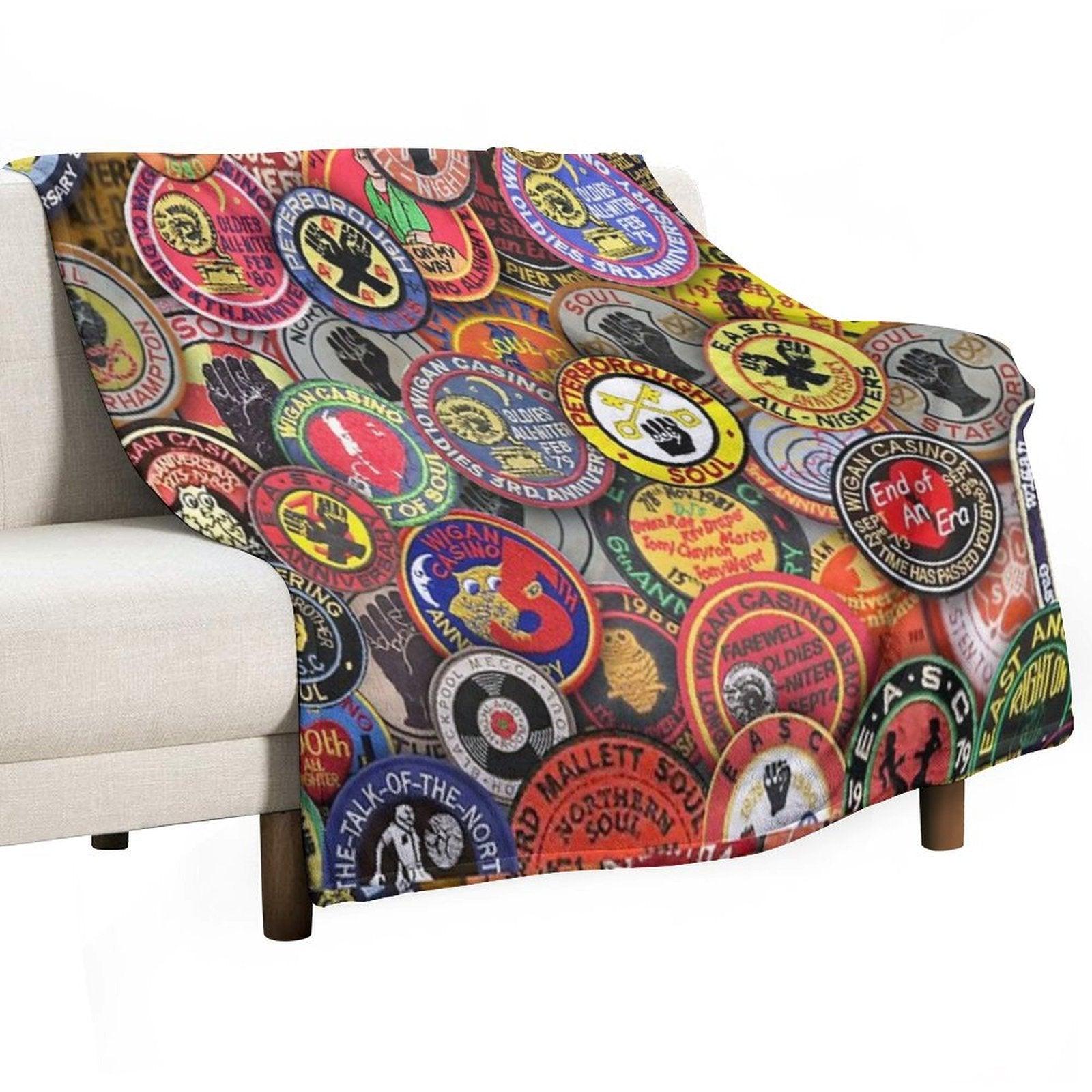 Northern Soul Memories Throw Blanket