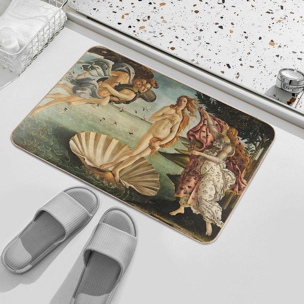 The Birth of Venus Renaissance Painting Bath Mat