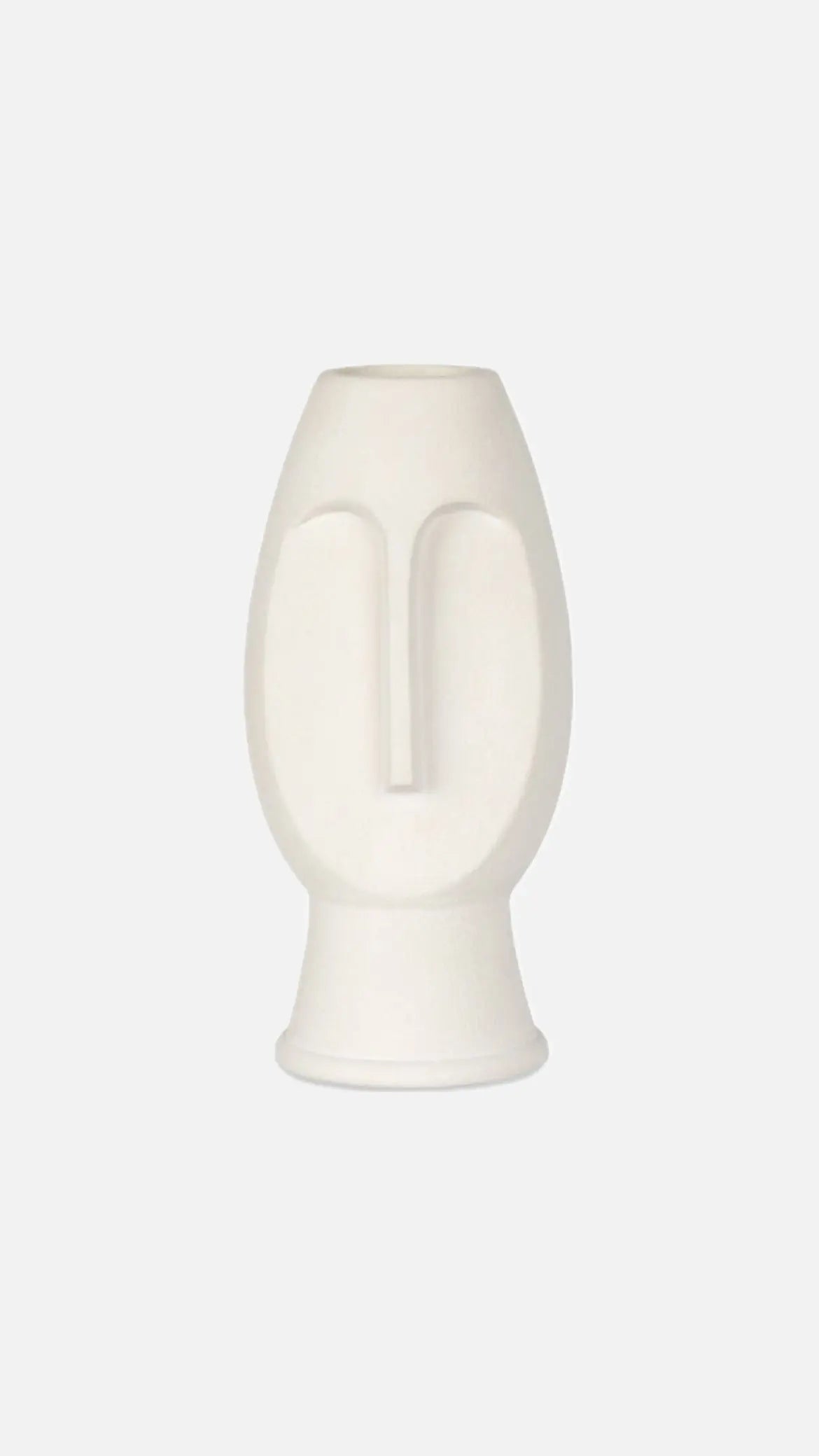 Abstract Ceramic Face Vase