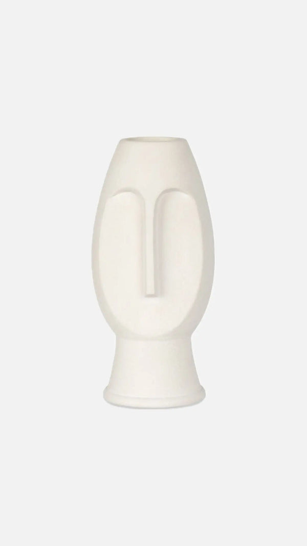 Abstract Ceramic Face Vase