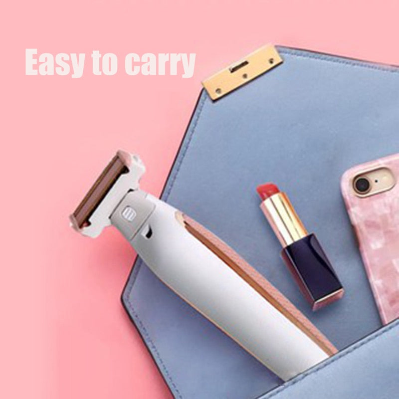 Electric Lady Shaver Razor Flawless Body Hair Shaver Painless Bikini Trimmer USB Rechargeable Fast Hair Shaving Machine