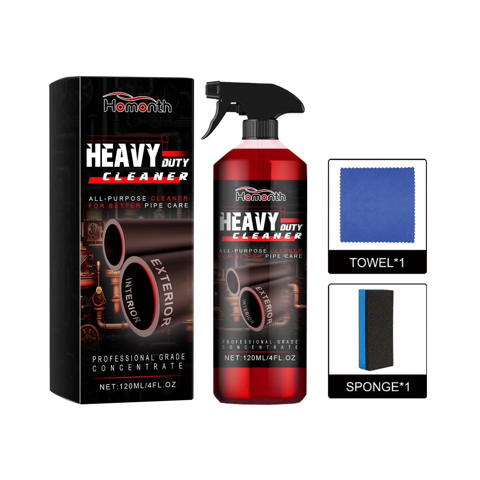 Heavy Duty Cleaner, Multi-Functional Care Agent For Efficient Cleaning And Removing Dirt From Cars