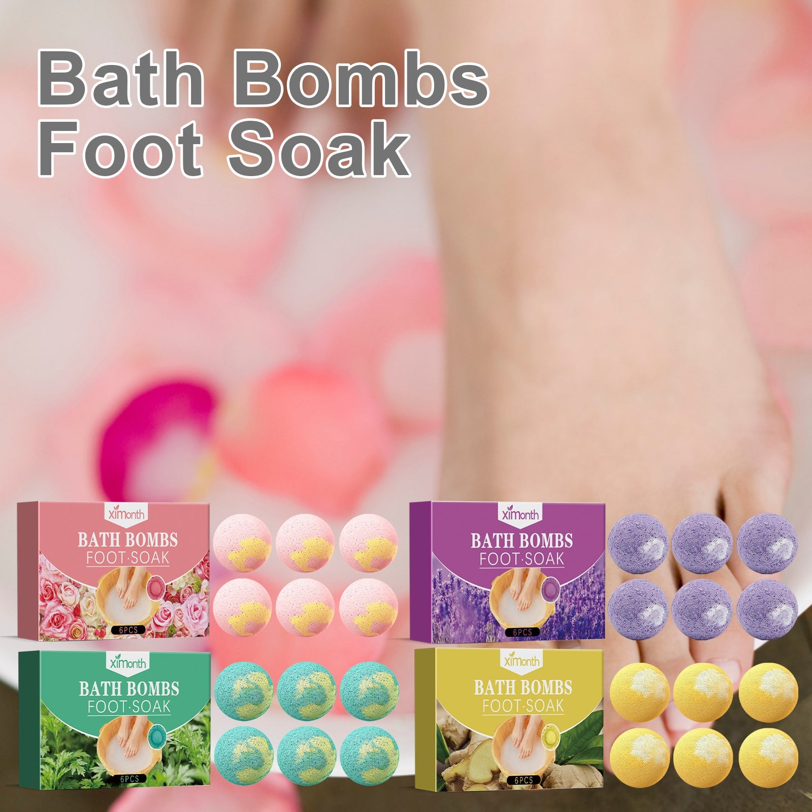 Foot Bath Ball, Moisturizing, Repairing, Anti-Cracking, Peeling, Cleaning, Relieving Physical Discomfort, Dispelling Cold And Dampness