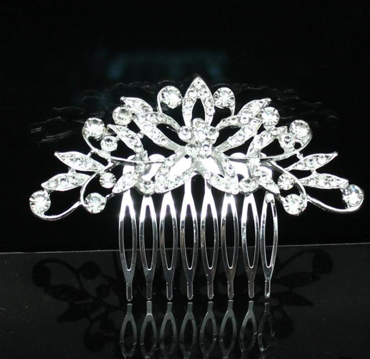 Wedding Dress Accessories Bridal Accessories Wedding Bridal Accessories Alloy Rhinestone Hair Combs Bridal Tiara