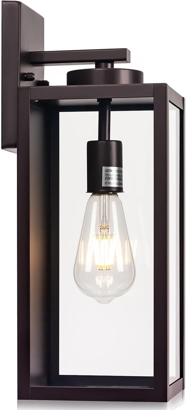 Oil-Rubbed Bronze Outdoor Wall Light Fixture, Large 16