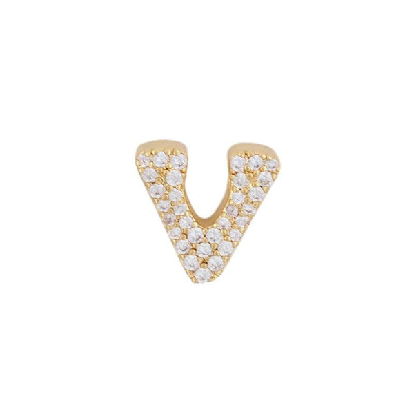 Fashion English 26 letter single pendant gold DIY bracelet necklace accessories