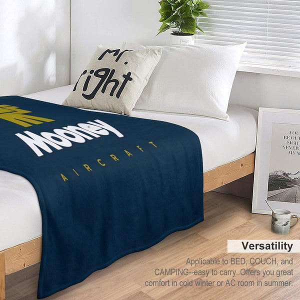 Mooney Aircraft Plush Throw Blanket