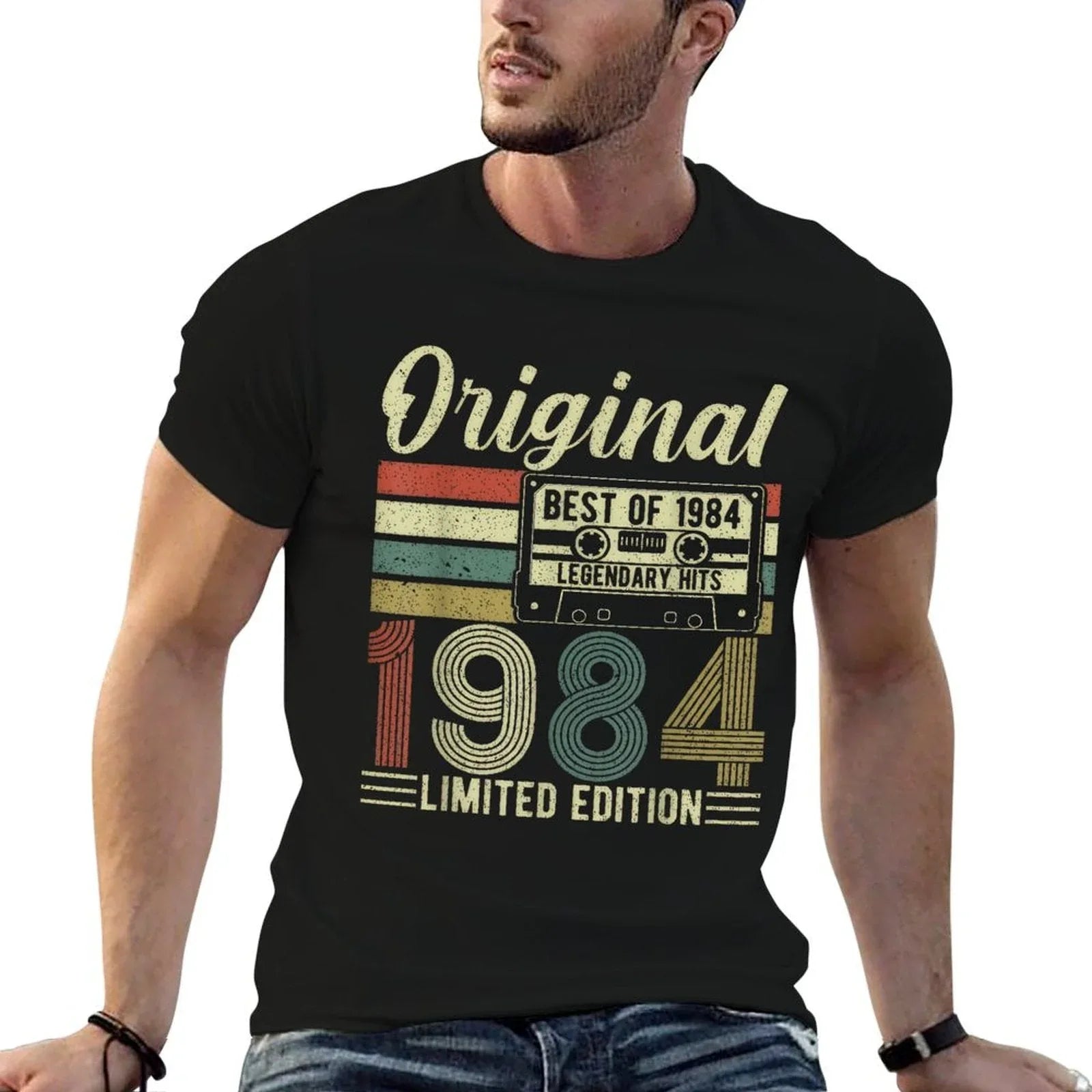 Vintage Original 1984 40th Birthday Gifts For Men Women  Trendy Pattern T-Shirt