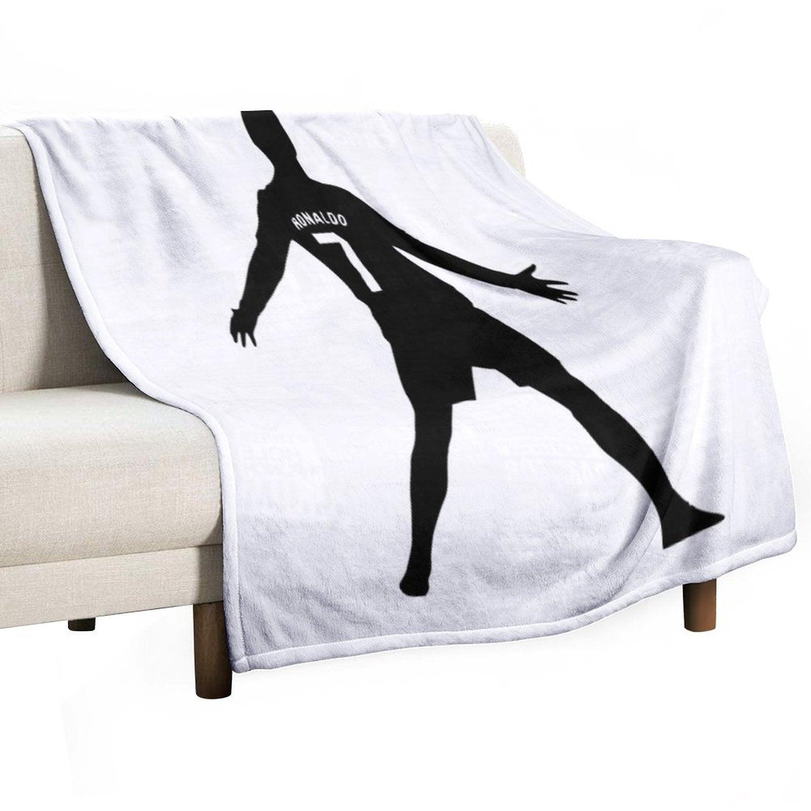 Christiano Ronaldo  CR7  Shadow Design Throw Blanket