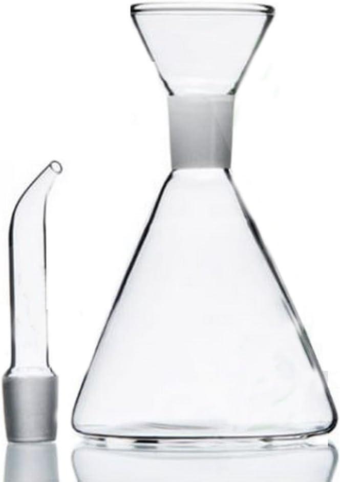 ELETON Olive Oil Dispenser Bottle Glass with No Drip Bottle Spout -Pourer Dispensing Bottles for Kitchen - Olive Glass Dispenser to Control Cooking Vegetable Oil and Vinegar(12 oz)