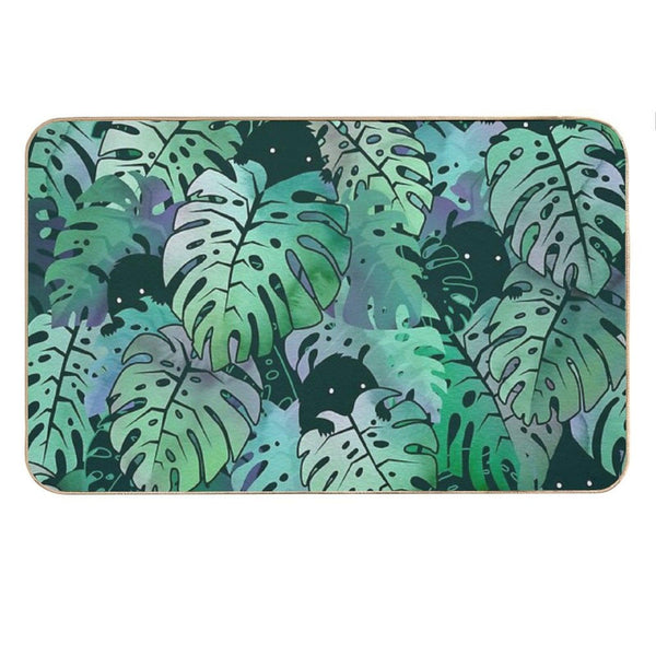Monstera Monsters Bath Mat
