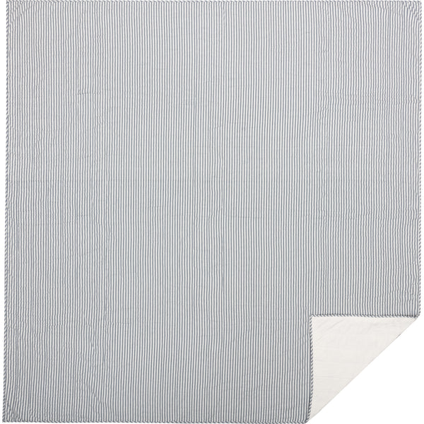 Sawyer Mill Blue Ticking Stripe  Quilt Coverlet - Gifts for You 'n Me