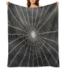 Spider Web Halloween Wrinkle-free Throw Blanket