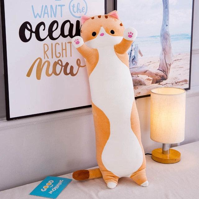 Plush Long Cat Body Pillow