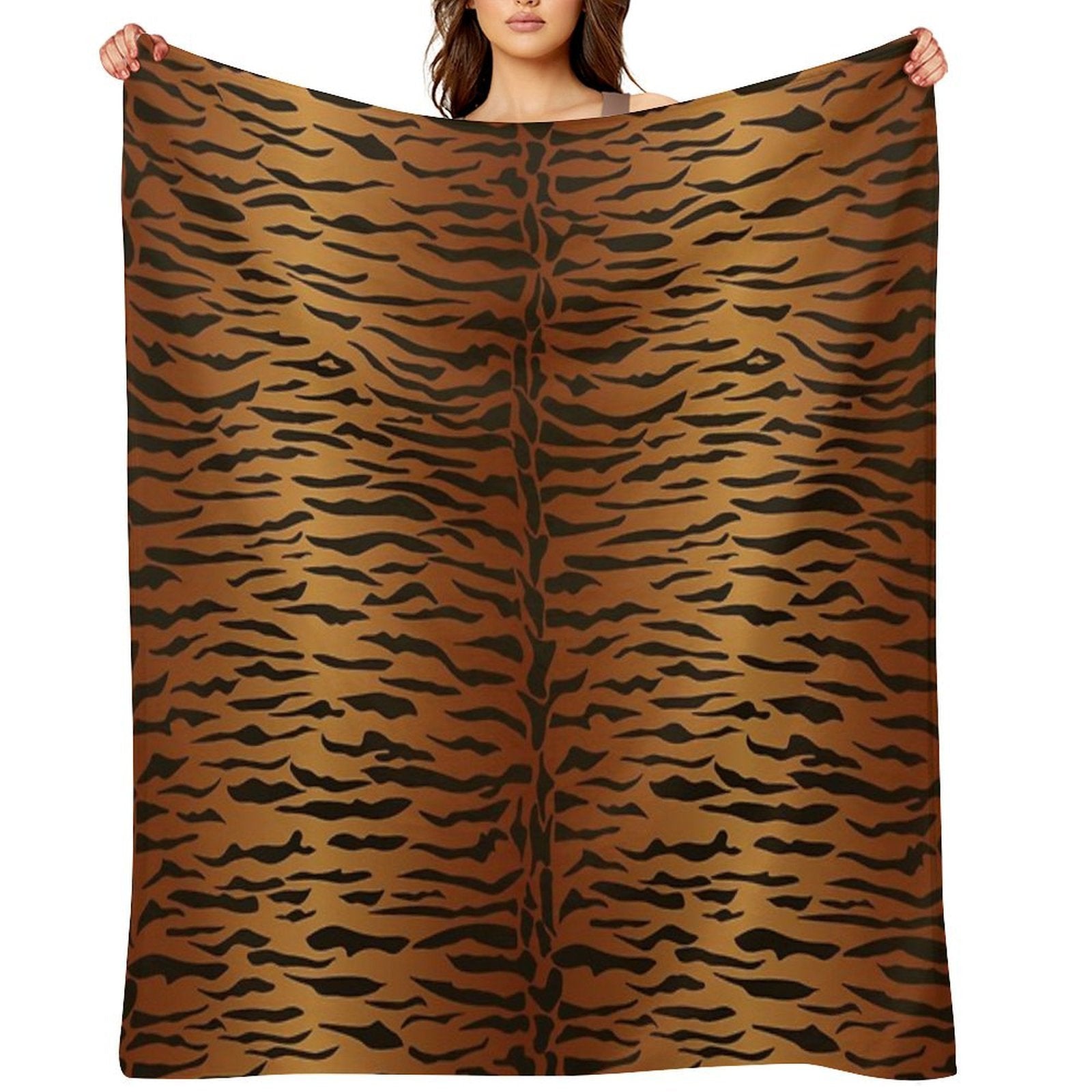 Tiger Animal Print Lightweight Throw Blanket