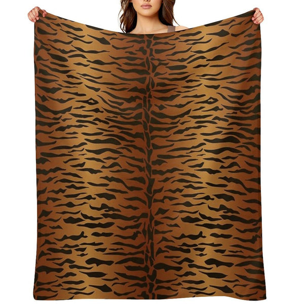 Tiger Animal Print Lightweight Throw Blanket