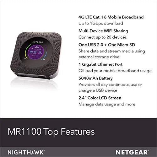 NETGEAR Nighthawk M1 Mobile Hotspot 4G LTE Router - Gifts for You 'n Me