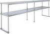 AmGood Double OverShelf Stainless Steel NSF - Many (96" Long x 18" Deep)
