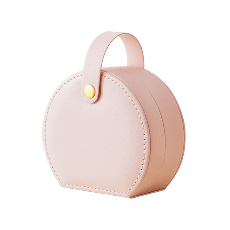 Customized pattern PU jewelry box for high-end travel rings necklaces and accessories