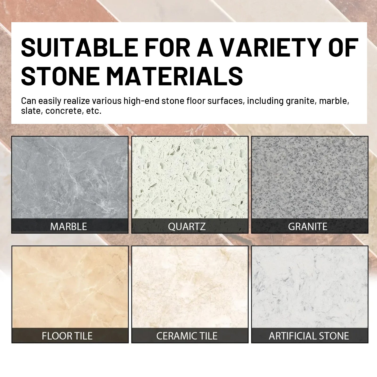 Stone Crystal Plating, Bathroom Floor Tile Clean Refresh Stone Polished Decontamination Clean