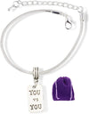 You vs You Bracelet | Inspirational Sayings Snake Chain Charm Bracelet