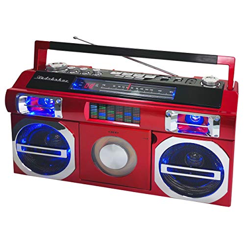 Studebaker 80's Retro Street Bluetooth Boombox with Radio, CD Player