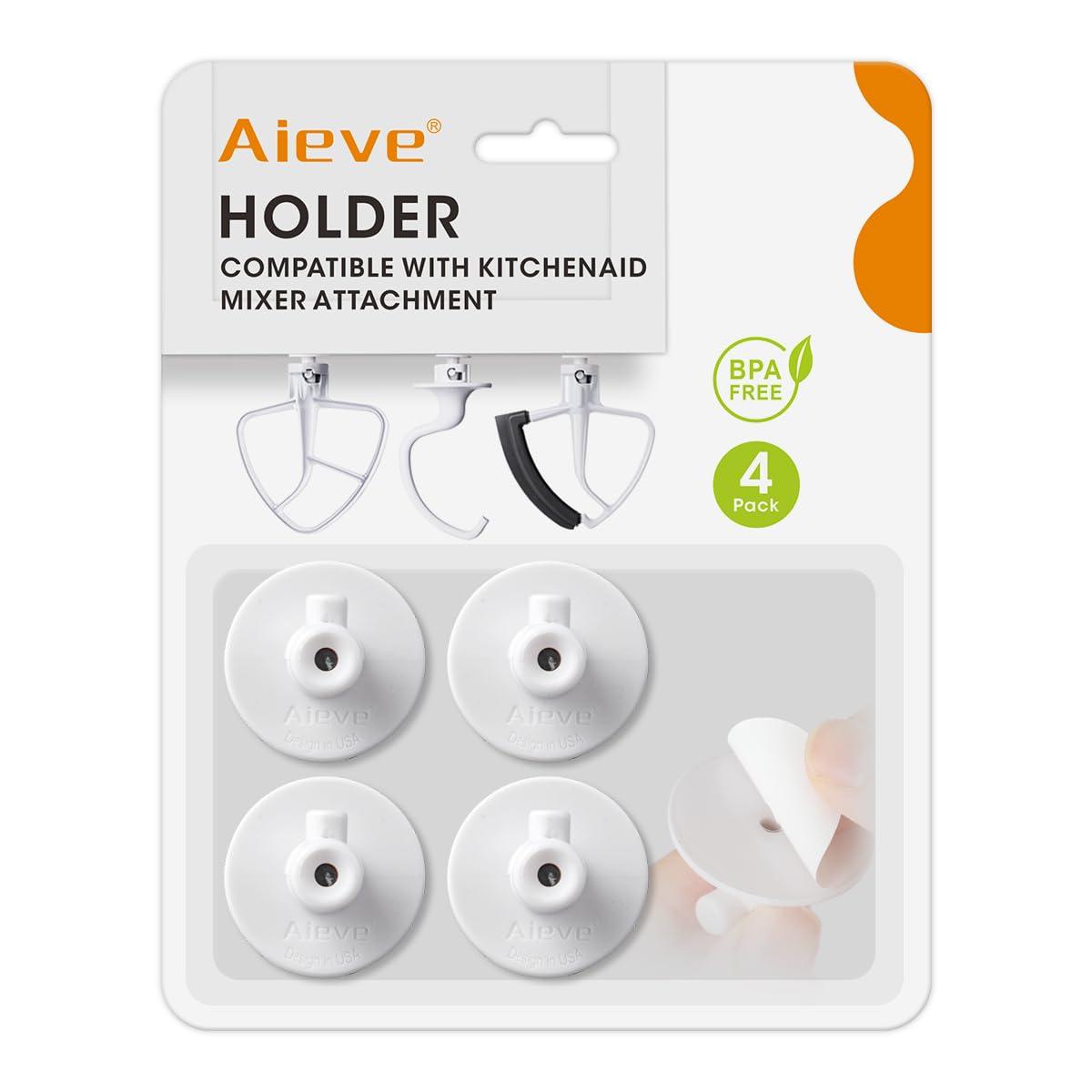 Aieve 4 Pack Stand Mixer Attachment Holders for KitchenAid