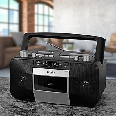 Jensen Music System with CD/MP3 & Dual Cassette Player & Recorder