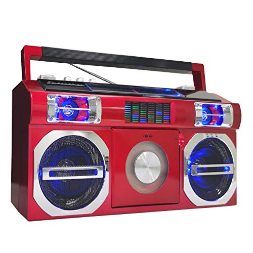 Studebaker 80's Retro Street Bluetooth Boombox with Radio, CD Player