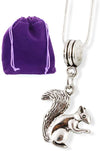 Squirrel Necklace | Snake Chain Pendant