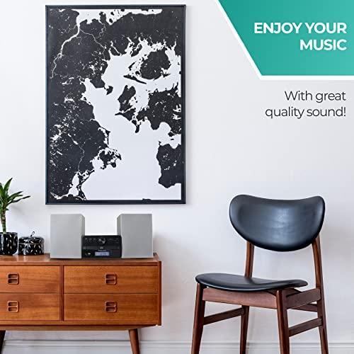 Philco Shelf Stereo Systems with CD Radio, Bluetooth MP3 AUX & USB - Gifts for You 'n Me
