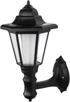 DOITOOL Solar Wall Lights Outdoor, 6-Pack Hexagonal LED Wall Sconce, Black, 16x28CM, IP44 Waterproof, Automatic On/Off, Outdoor Porch Garden Fence Landscape Hotel Restaurant Patio