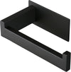 Toilet Paper Holder, Self Adhesive Tissue Holder Stainless Steel Rustproof Paper Roll Holder, No Drilling Easy to Install, Toilet Paper Rack Suitable for Office, Bathroom (Matte Black)