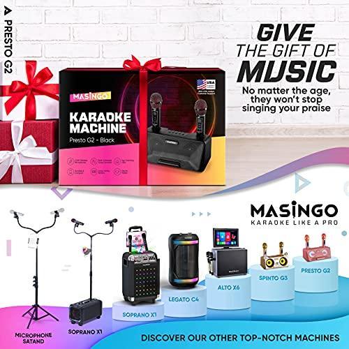 Portable Karaoke Machine for Kids with Bluetooth Speakers, 2 Wireless Microphones & PA System - Gifts for You 'n Me
