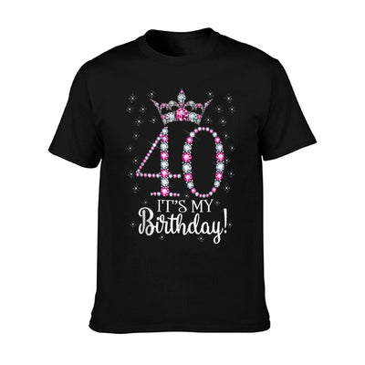 40 It's My Birthday 1982 40Th Birthday Gift For Womens Comfortable T-Shirt