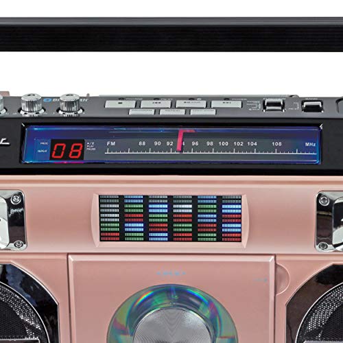 Studebaker 80's Retro Street Bluetooth Boombox with Radio, CD Player