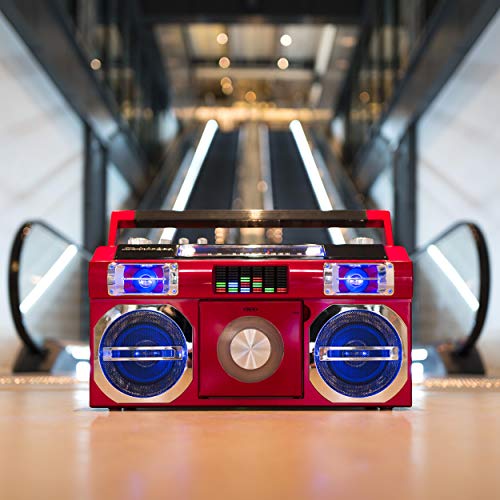 Studebaker 80's Retro Street Bluetooth Boombox with Radio, CD Player