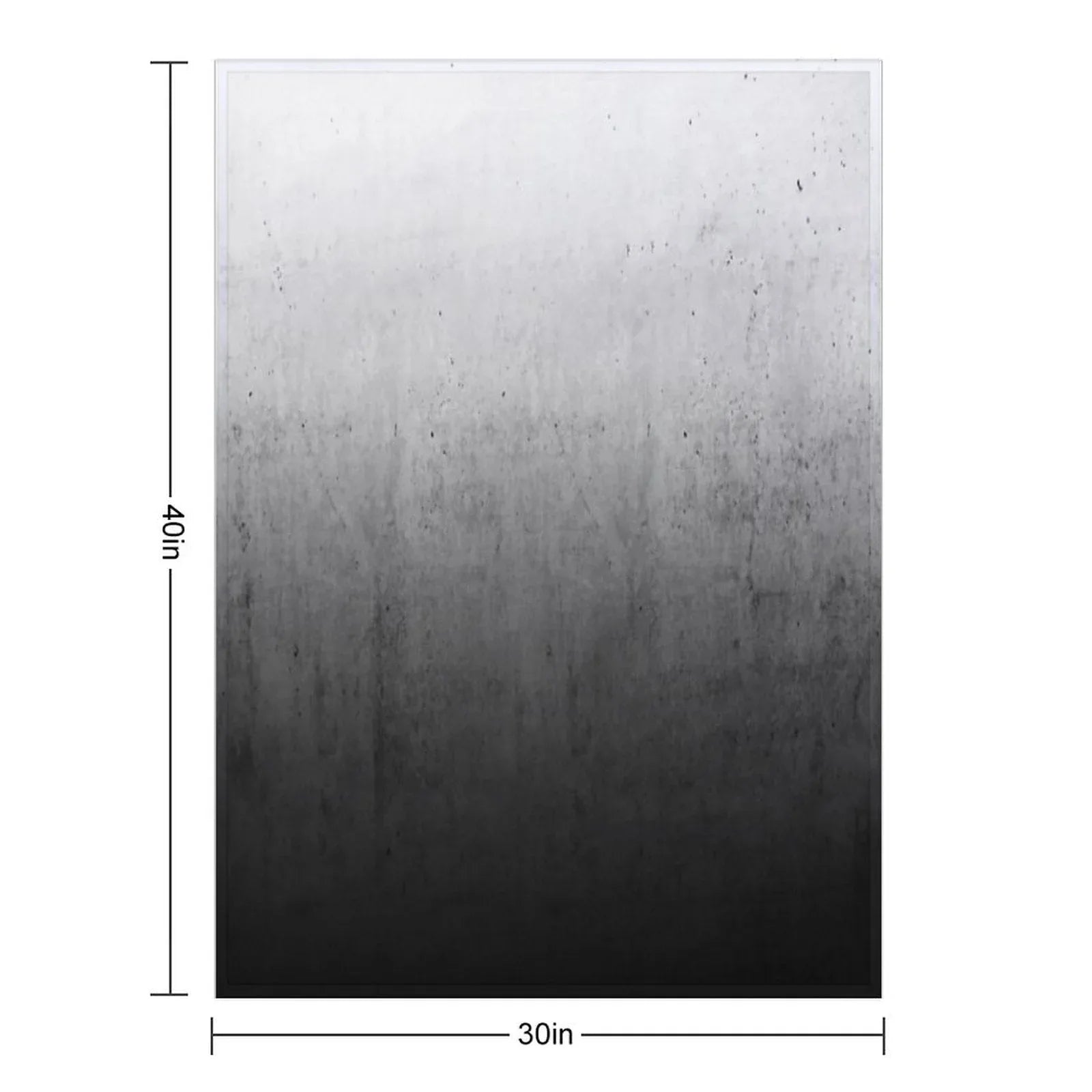 Black Ombre on Concrete Texture Throw Blanket