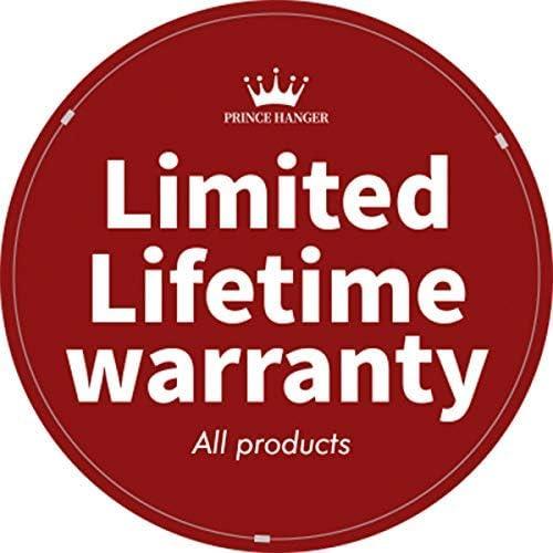 PRINCE HANGER Heavy Duty One Touch System Load 352LBS Clothing Racks for Hanging Clothes Metal Wardrobe Closet System Garment Tension Rod Free Standing Black Width Adjustable PHUS-0022