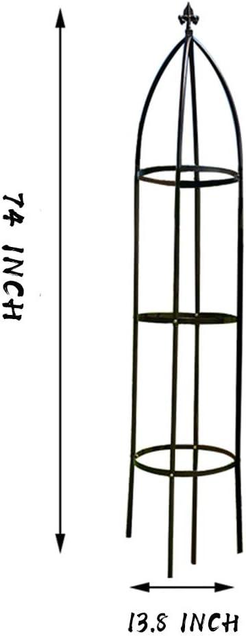 Garden Arch Trellis for Climbing Plants Rose Thicken Metal Wedding Arches Arbor Ceremony Party Outdoor Floral Decor Bronze