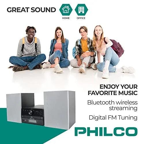 Philco Shelf Stereo Systems with CD Radio, Bluetooth MP3 AUX & USB - Gifts for You 'n Me
