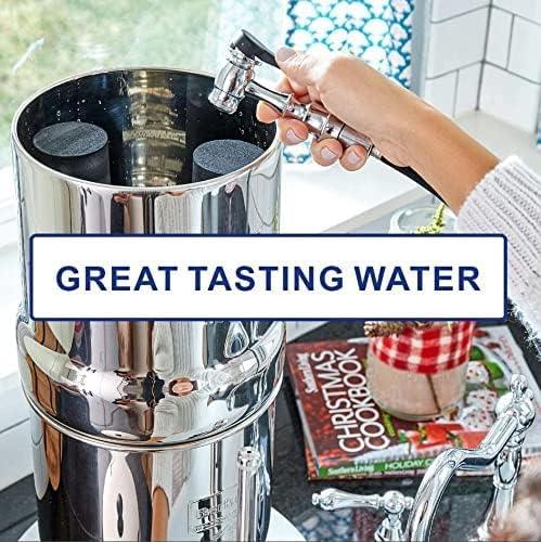 Water Filter Replacement Compatible with Big Berkey® Gravity Filter System Parts and Accessories, NSF/ANSI 42&372 Certified (4 Pack) BB9-2® Black Water Filters Cartridges