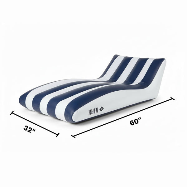 Mediterranean Stripe Pool Lounger