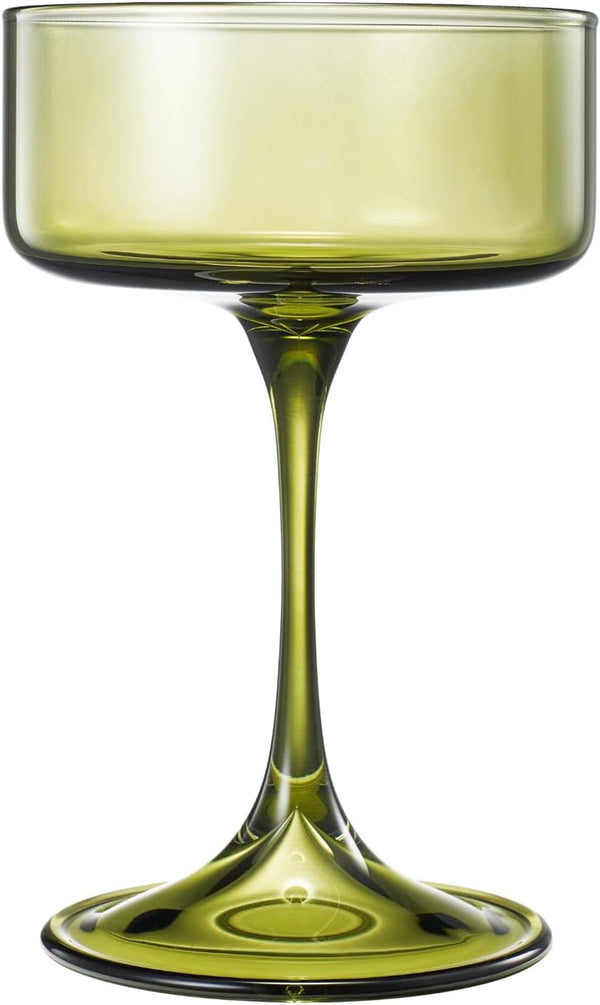 Khen Champagne Coupes Morgan Set Vibrant  - Set of 4 Multicolor