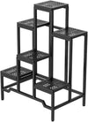 Plant Stand - Aluminum Indoor/Outdoor Flower Rack, Waterproof & Rust-Proof, Stable Support for Pots, Perfect for Living Room, Balcony, Garden, and Office (Black, 6 Tier)